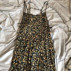 backless flowery sundress